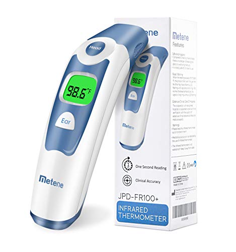 Digital Infrared Thermometer for Fever, Ear Thermometer with Fever Indicator and Memory Function